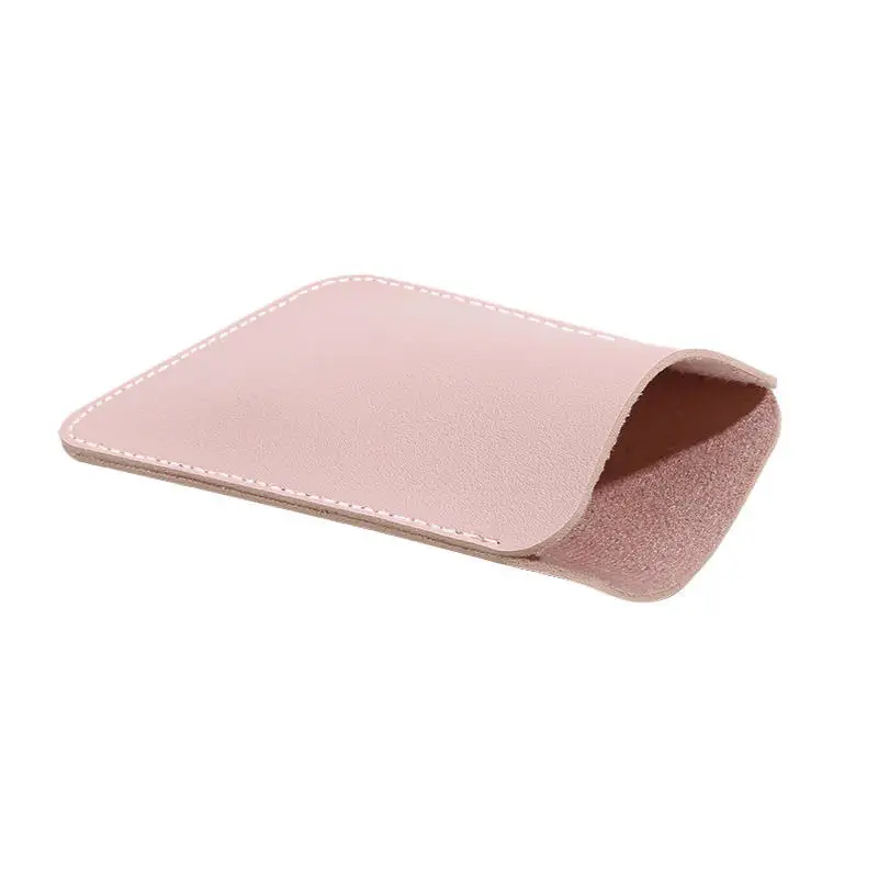 Portable Leather Wireless Mouse Storage Sleeve Anti Scratch Protective Case Simple Carry Pouch Cover For Computer Wireless Mice