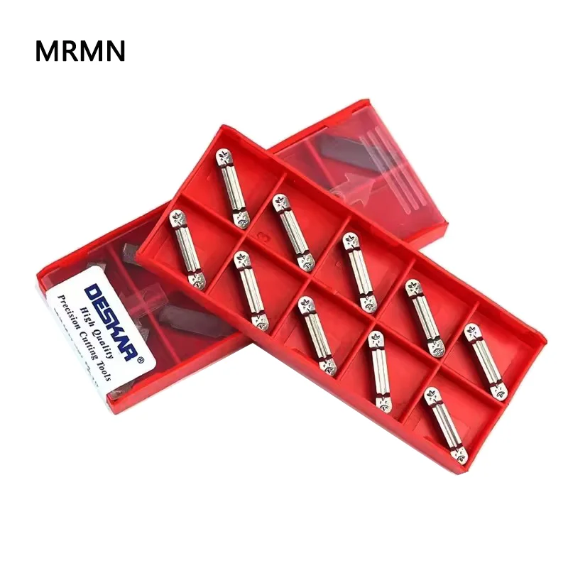 

10pcs MRMN200 G MRMN300 MRMN400 M K10 100% DESKAR Carbide Insert CNC Cutter Tool MRMN 2mm 3mm 4mm Grooving Blades for Aluminum