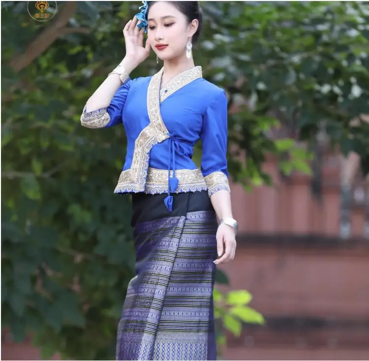 

Summer Welcome Work Uniform, Traditional Dai Retro Tube Skirt for Women