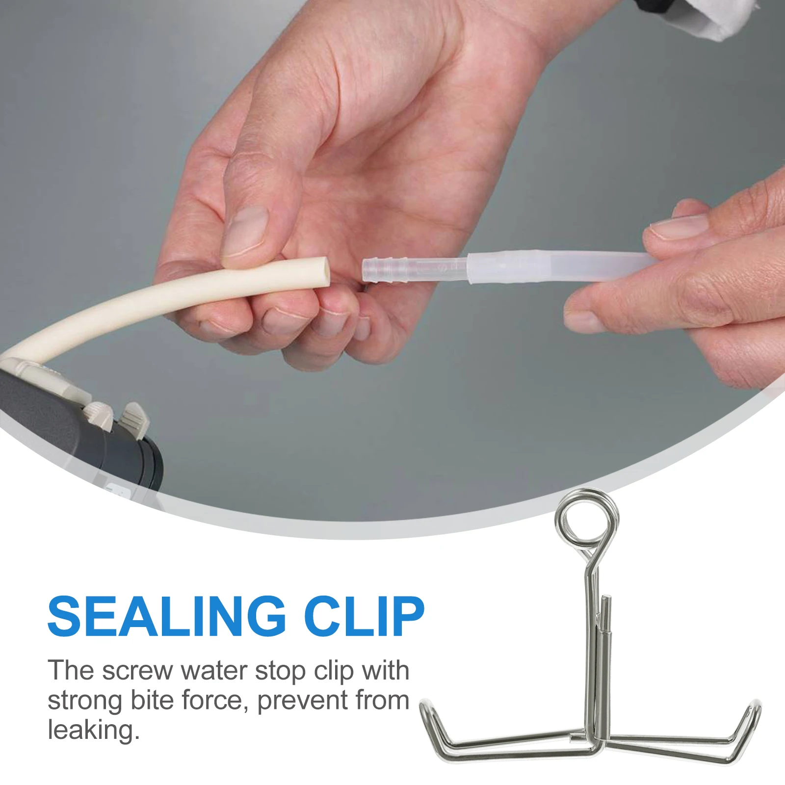 

10 pcs Spring Water Stopper Rubber Hose Clips Laboratory Sealing Clamp Strong Bite Force Anti-Leak Control Clip For