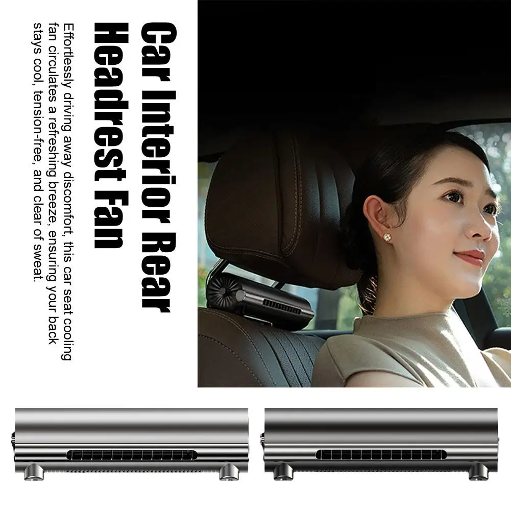 

Автомобильный ветровой вентилятор, охлаждающий вентилятор для подголовника автомобиля, с USB разъемом, Q0H7