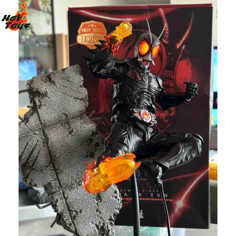 

HOTTOY HT TMS115 Kamen Rider Black Sun Battle Damaged Black Sun Doll Action Figure Model Toy