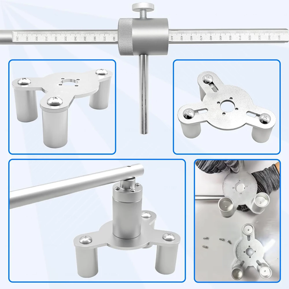 Ferramenta de medição de altura do chassi do veículo, adaptador de configuração de altura de passeio para land rover range rover jaguar JLR-204-557B-01 204-484
