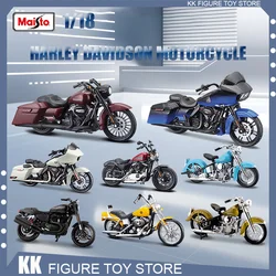 Maisto 1:18 Harley Davidson Motorcycle Diecast Model CVO Road Glide Road King Special Alloy Luxury Vehicle Decor Model Gift Toy