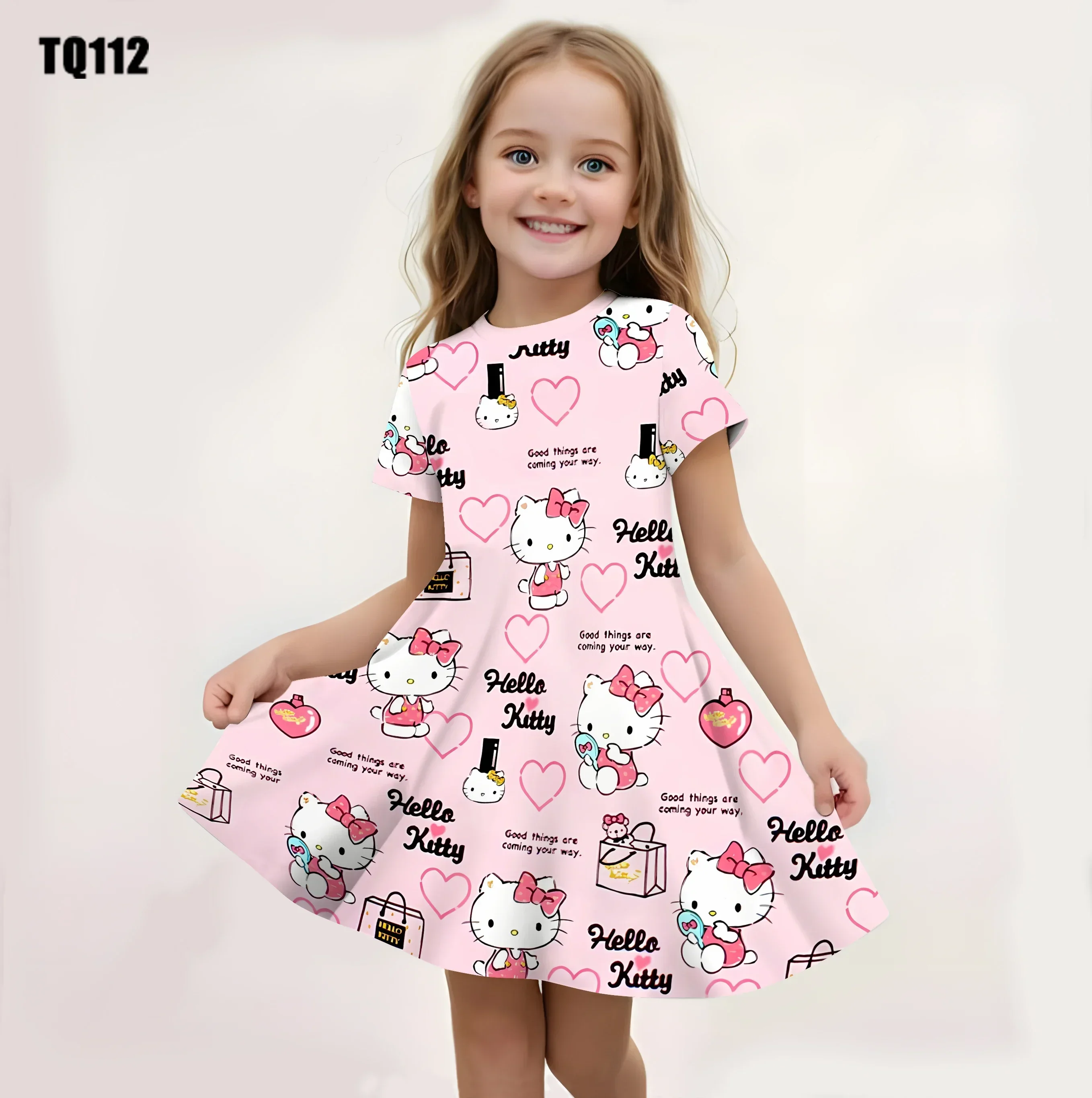 

Children's Comic Dresses Cute 3D Printed Dresses Fashion New Summer Family Special Offers