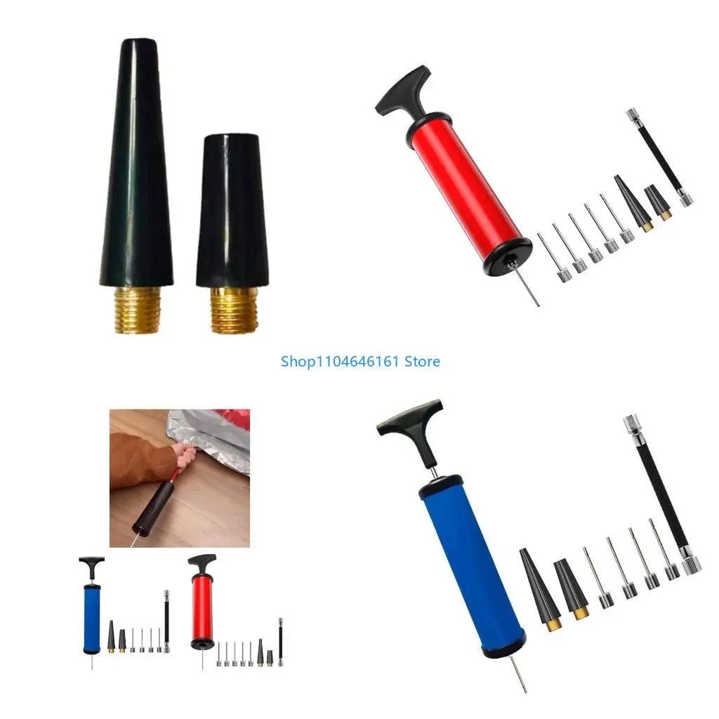 

Насос для спортивных мячей, воздушные насосы, комплекты ручных надувных насосов с иглой, насадкой и удлинительным шлангом для