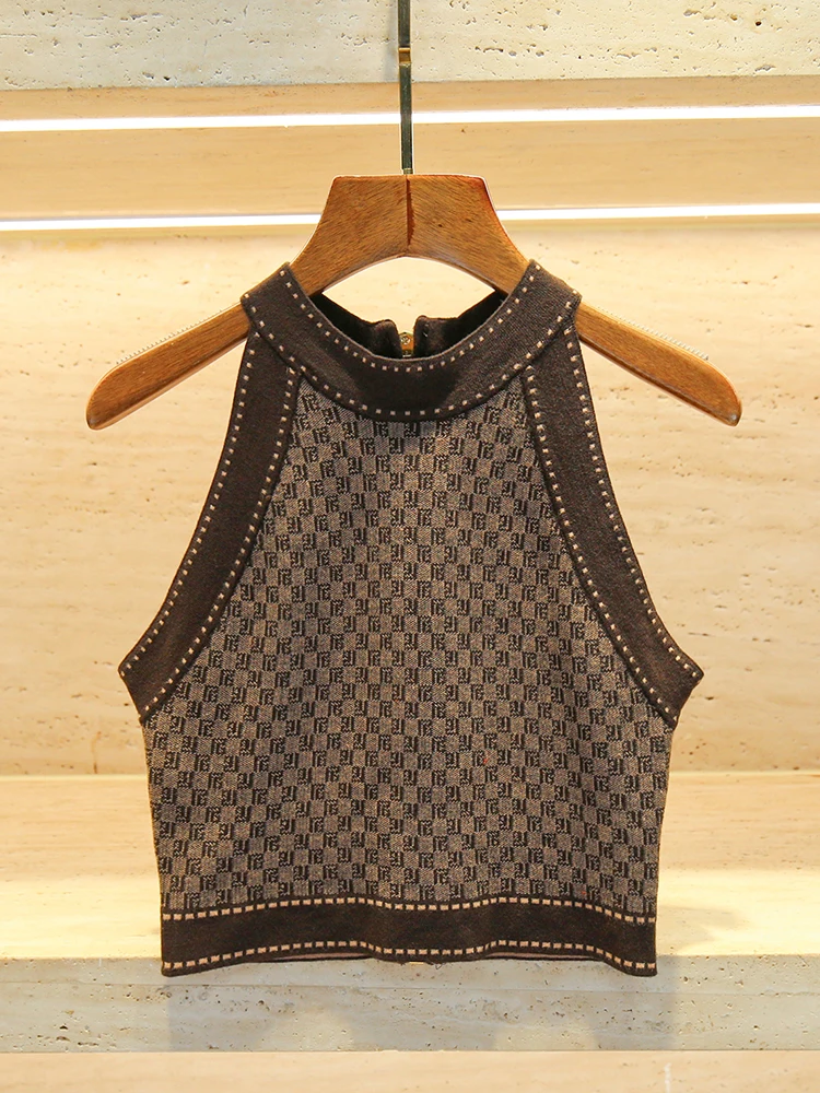 الراقية الأوروبية Sle المرأة محبوك سترة أعلى وتنورة f مجموعة Ne شنقا Faionable قطعتين فرقة ألياف البوليستر...