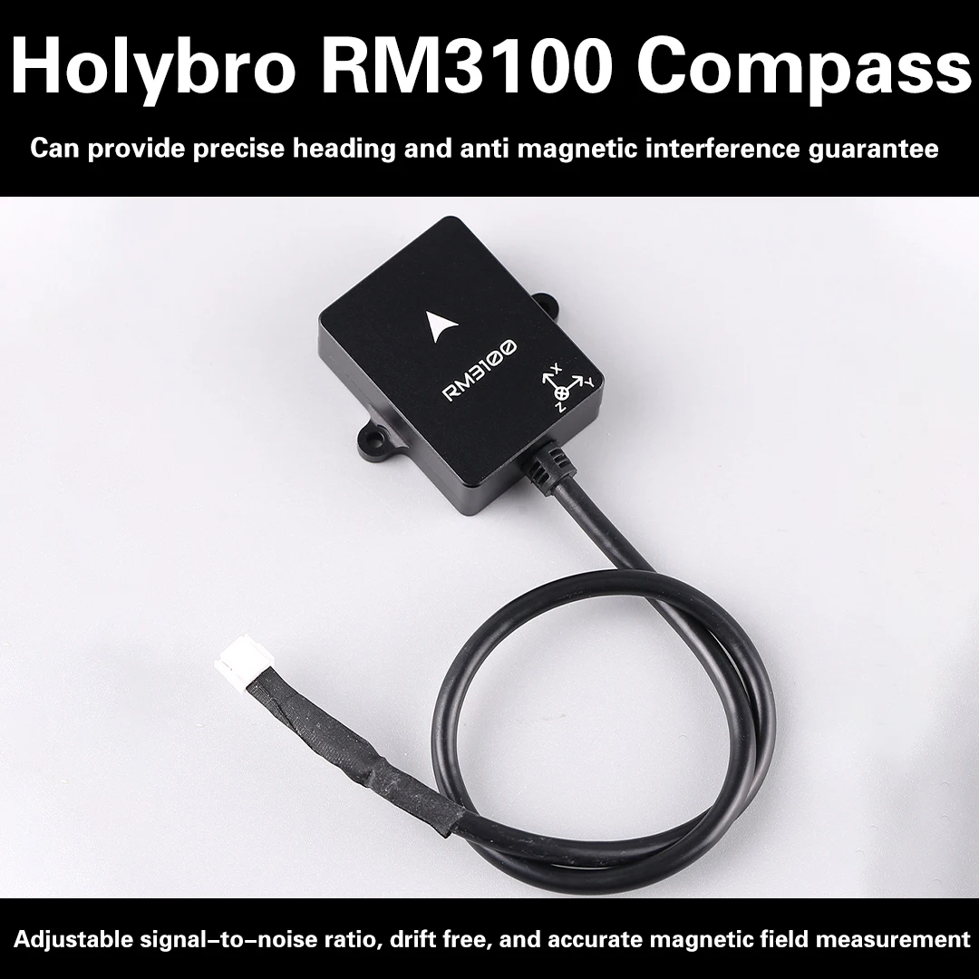 

Holybro DroneCAN RM3100 Professional-Grade Compass / Magnetometer (27mm/42mm) for RC Vehicles Airplanes & Flywing FPV Drones