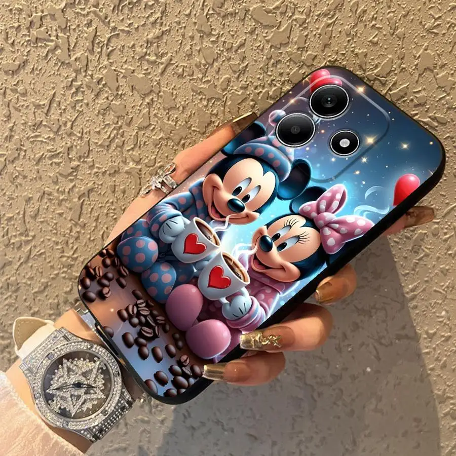 Funda para Xiaomi Redmi Note 10 9 8 Pro 11S 10S 11 13 12 Pro Plus 12S 9s funda trasera suave para teléfono Disney Mickey Minnie