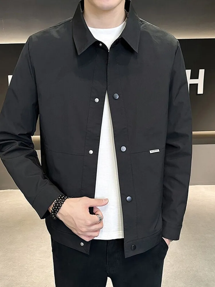 

Men's Cotton-Padded Jaet Autumn Winter Casual Sle Collared Coat Thiened Polyester Fiber Long Sve Outerwear