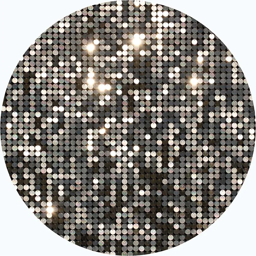 Mehofond Circle Sequins Photography Background Wedding for Bridal Shower Round Glow Custom Backdrop Prop Photo Studio Photophone