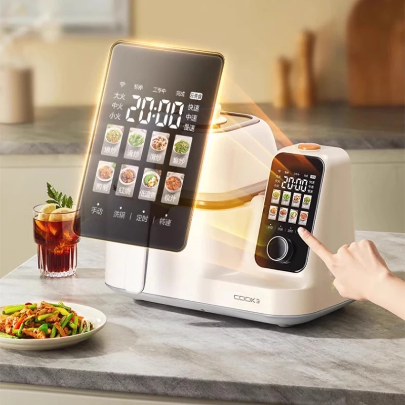 Robô de cozinha multifuncional, 3l, grande capacidade, máquina de cozinhar inteligente, pode ser usado como panela automática doméstica