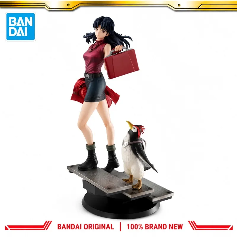 In Stock Bandai Original Megahouse Neon Genesis Evangelion Katsuragi Misato Action Figure Model Doll Brand New Boxed Anime