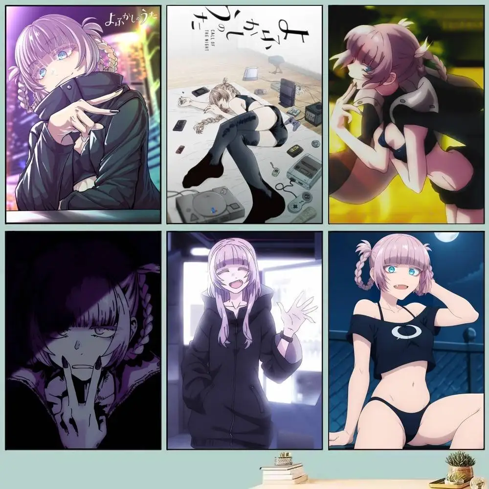 1pc Anime C-CALL OF THE NIGHT Posters Self Adhesive Waterproof Ideal For Living Room Bedroom Bar Decoration
