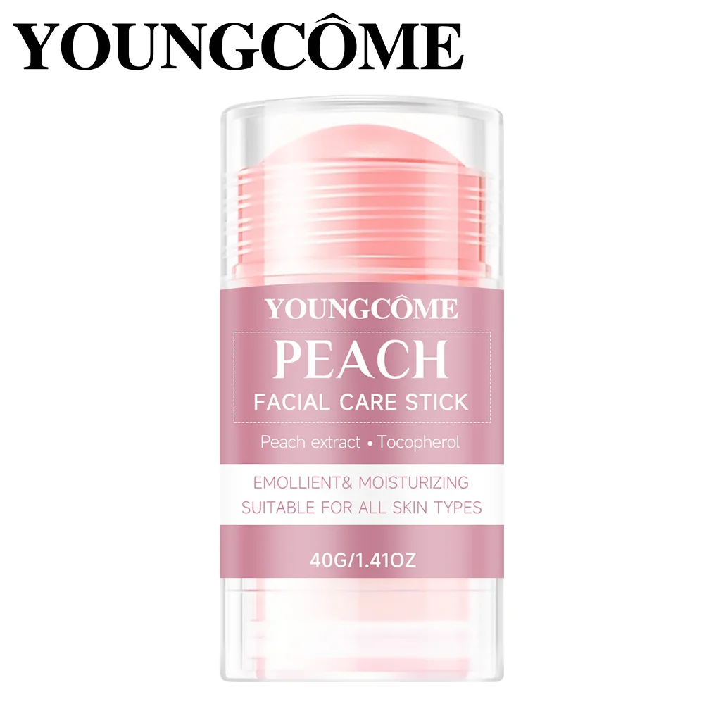 Peach Facial Care Stick Peach Extract Tocopherol Emollient & Moisturizing  Deep Hydration Suitable For dry Aging All Skin Type