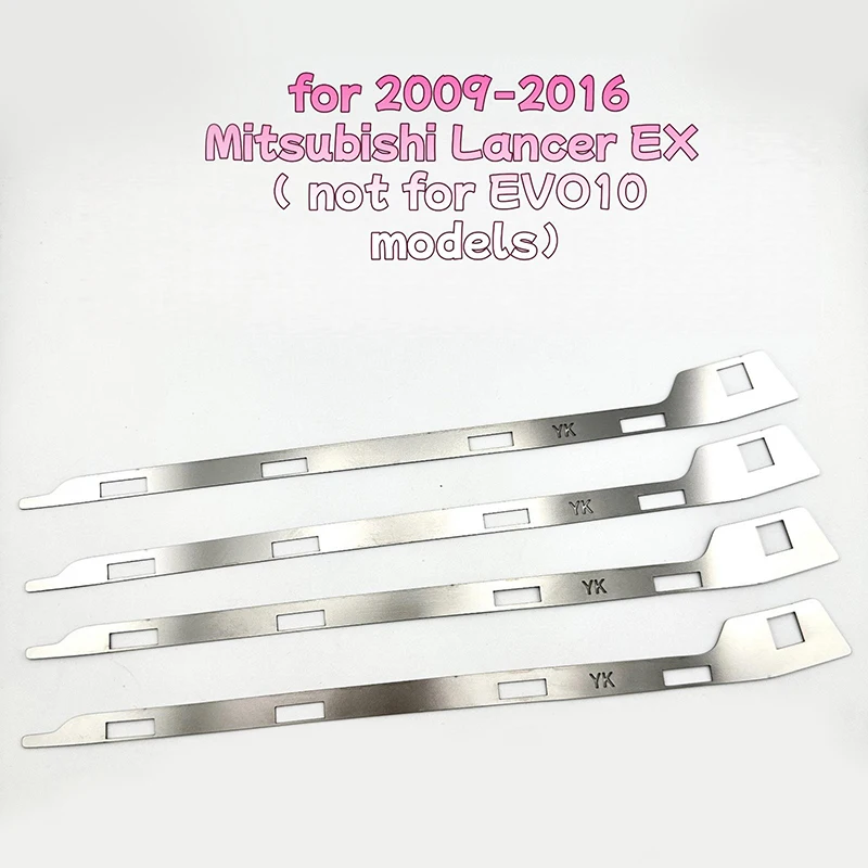 ●《AH》2Pcs Front Bumper Repair Metal Plate Buckle Broken Opening Rotten Buckle Repairer Bracket For Lancer EX 2009-2016