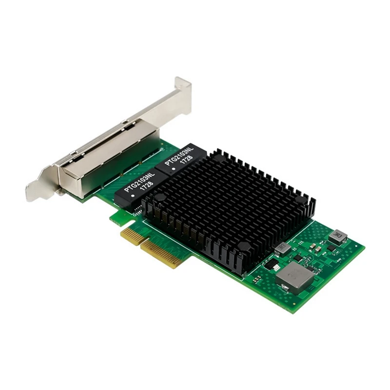 I340-T4 PCI-E X4 Gigabit Server Network Card 4-Port RJ45 PCI Express X Gen 2.1 5GT/S 82580EB Server NIC