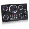 5 게이지 세트 스위치 패널, 12V, 24V, 4 단추 패널 라이트 토글 게이지, 자동차 해양 보트, 4K-8K 타코미터, 수온 연료 레벨 5