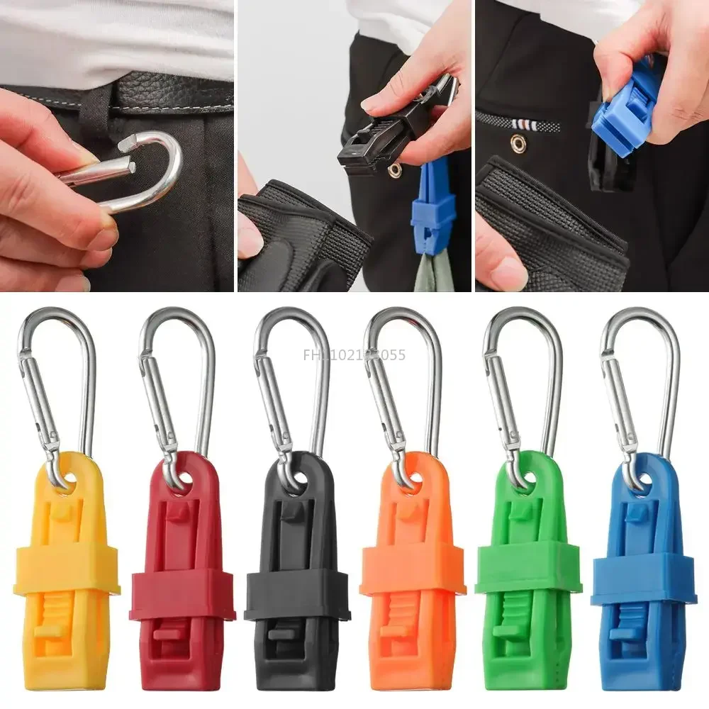 1PC Grabber Connector Multifunctional Tool Supplies Safety Work Holder Glove Clip Hanger Guard Work Clamp Hook Outdoor Carabiner