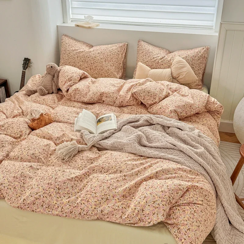 طقم لحاف مزدوج مطبوع واحد على الوجهين طقم لحاف كبير بسيط من الشمال مريح 200 × 230 (بدون غطاء وسادة أساسي) #3