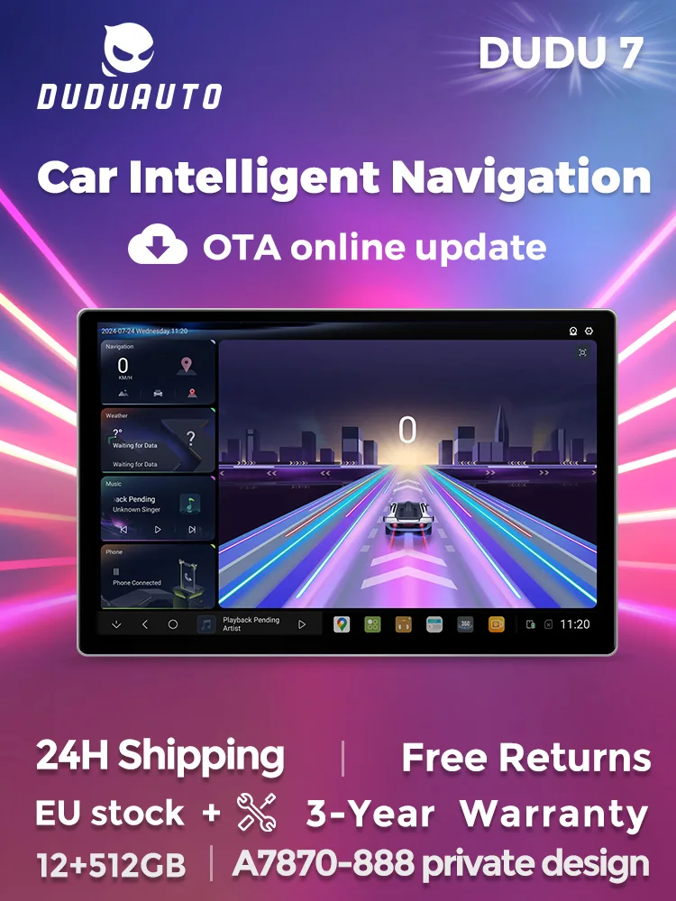 DUDUAUTO EU DUDU7 DUDU 7 A7870 AKM7739 Draadloze Carplay 9/9.5/10/10.36 inch Android 13 Autoradio Multimedia GPS Stere Head Unit - afbeelding 2
