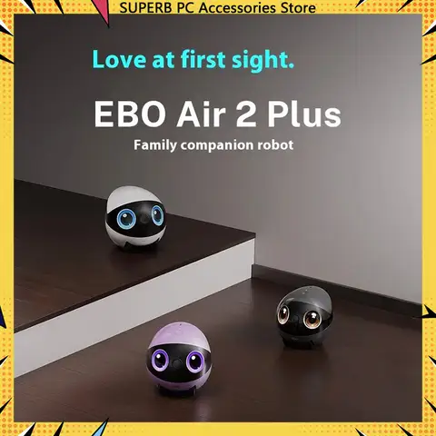 Enabot Air 2 Plus Intelligent Robot Wireless Camera Robot Remote Monitoring Pet Companion Robot Real Time Control Portable Gifts