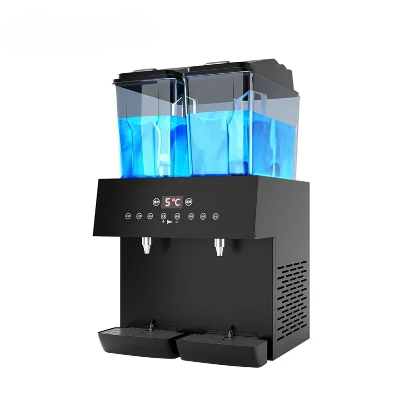 16Lx2 Large capacity two tanks milk juice cooling bar drink dispenser intelligent quantification commercial juice cold dispenser