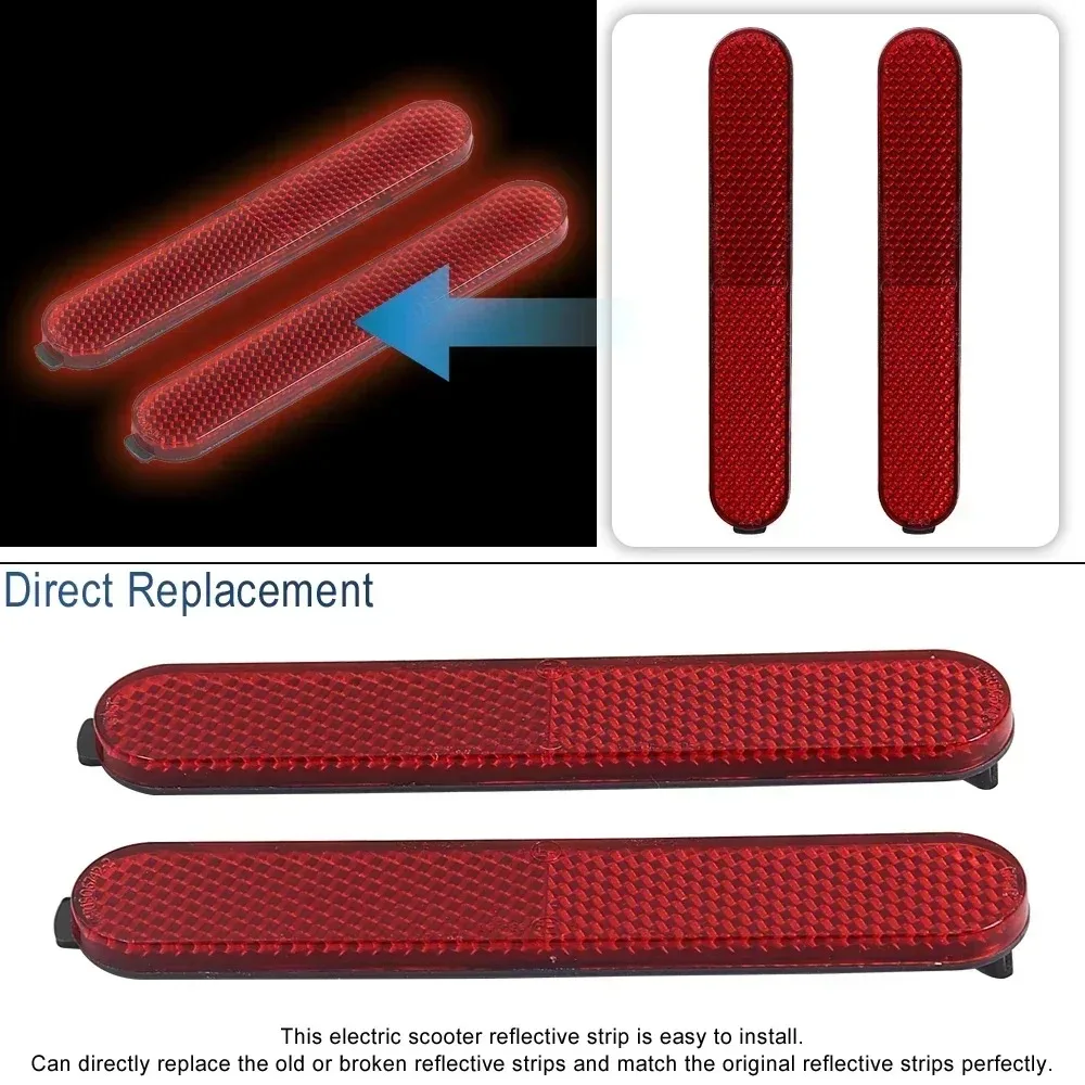 Rear Wheel Hub Cover Reflective Strip for Xiaomi 4 Pro 1 Gen Electric Scooter Safety Reflector Protective Decoration Shell
