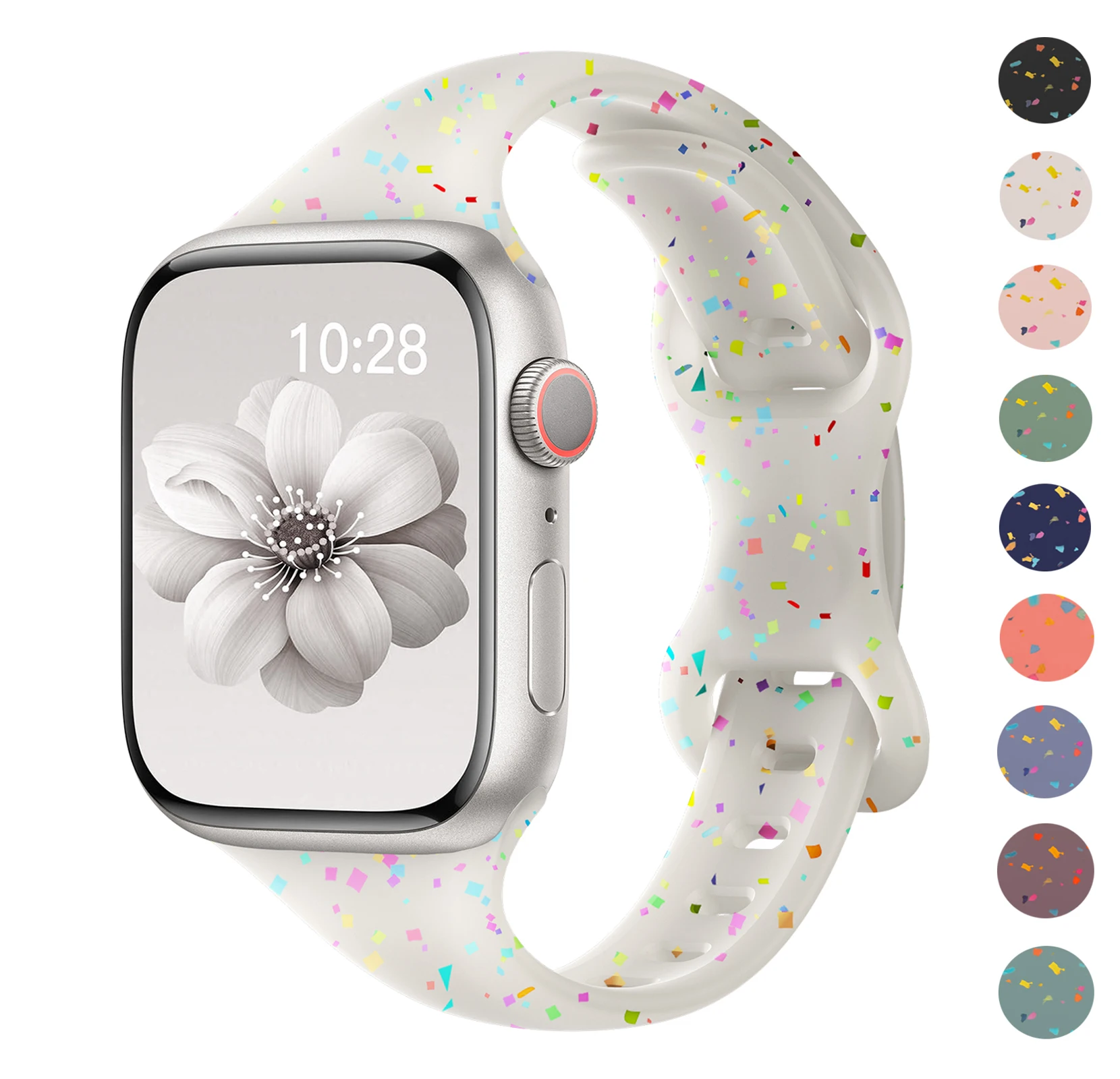 Correa de silicona fina para Apple watch, pulsera de 40mm, 41mm, 45mm, 44mm, 38mm, 49mm, 42mm, 46mm, Series iwatch 10, 9, 8, 7, 6, 3 SE Ultra 2