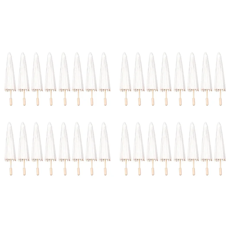 جديد-32 قطعة مظلة الزفاف الورقية حفلة لصالح 40 سنتيمتر مظلات الخيزران لحفلات الزفاف دش المركزية صور الدعائم