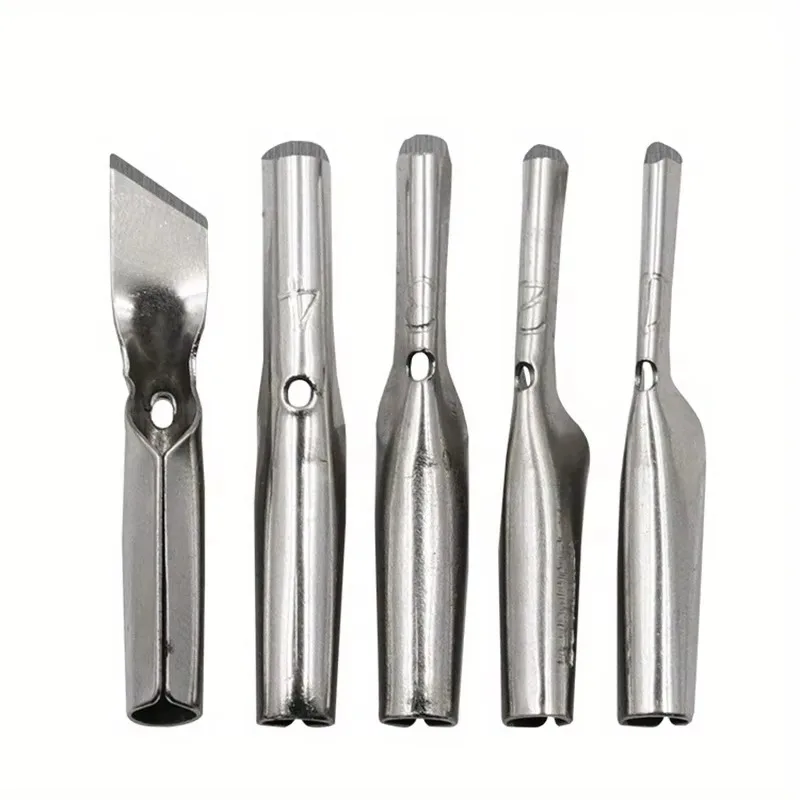 1 Set Printmaking Carving Tools Set with 5 Blade DIY Lino Block Cutting Stamp Carving Tool Accessories Art Sculpture Supplies