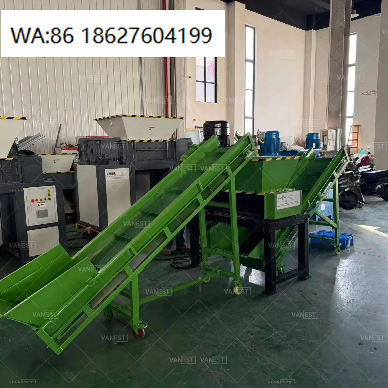 High Efficiency Dual Shaft Shredding Equipment Specialized For Wooden Pallet Waste Crushing Recycling Processing