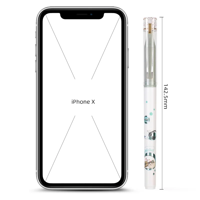 3 шт., гелевые ручки с черными чернилами, 0,5 мм