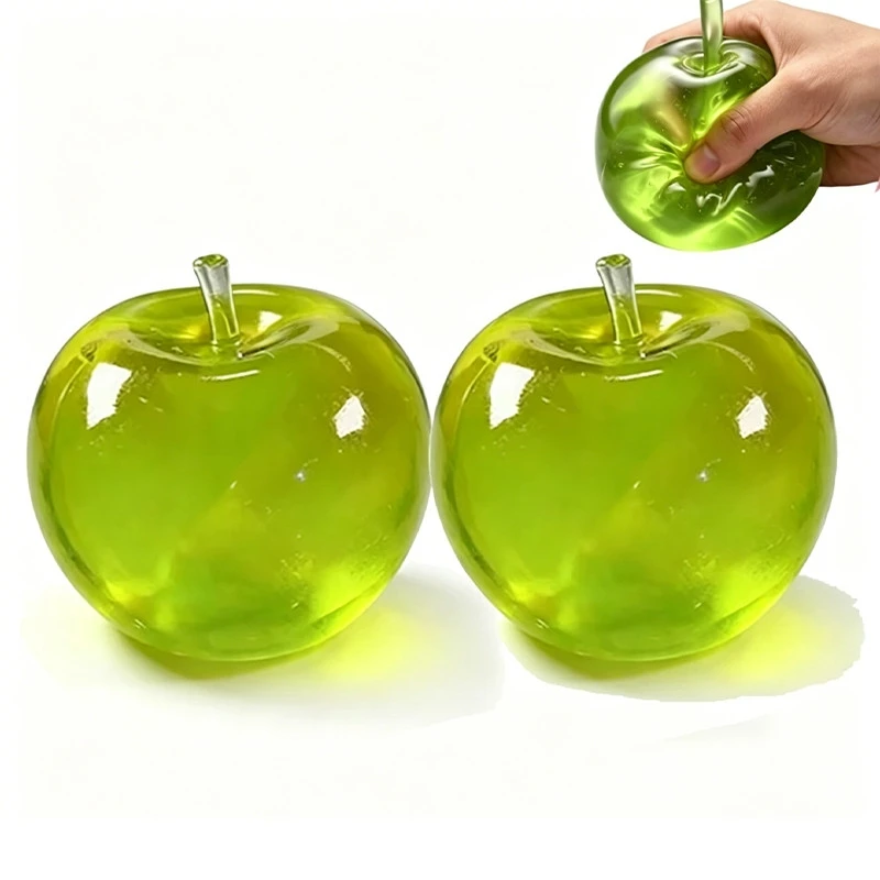 1/2 Stuks Squishy Fruit Appel Fidget Speelgoed Squeeze Stress Relief Hand Speelgoed Anti-Angst Fruit Stretchy Langzaam Stijgende Speelgoed Creatief cadeau