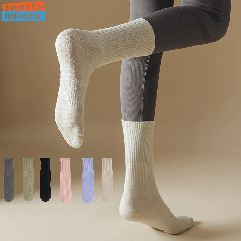 

Silicone Non-slip Yoga Socks Women Professional Pilates Socks Women Stockings Indoor Ballet Dance Floor Gym Fitness Sports Socks