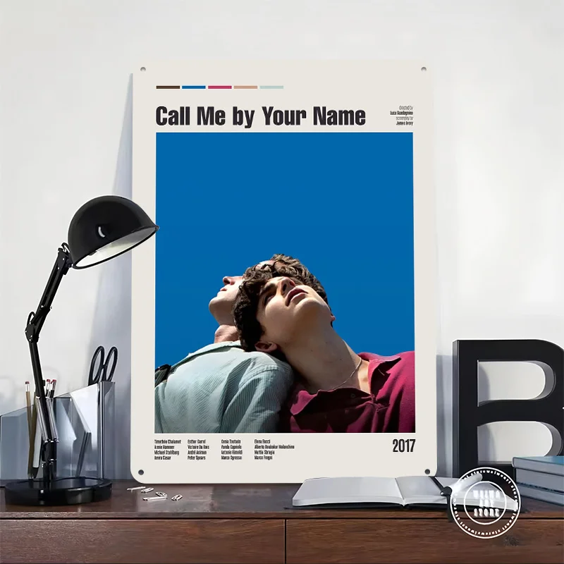 اتصل بي باسمك ملصق مطبوع عليه فيلم قابل للتخصيص جدار الفن ريترو خمر معدن القصدير علامات للمنزل غرفة مكتب ديكور العناصر