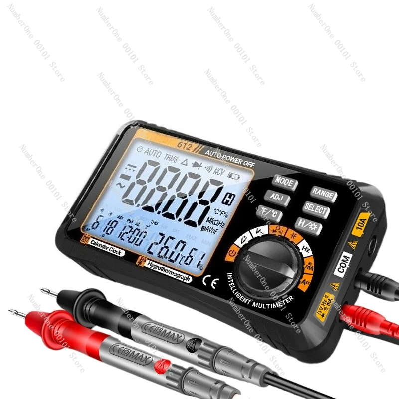 

Intelligent digital display multimeter 3-in-1 temperature and humidity calendar multi-function multimeter