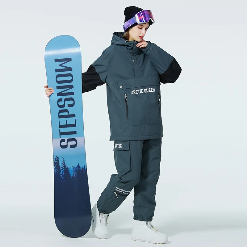 Ski Suit Set for Men and Women Single Board and Double Board Skiing Windproof and Warm Skiing Set