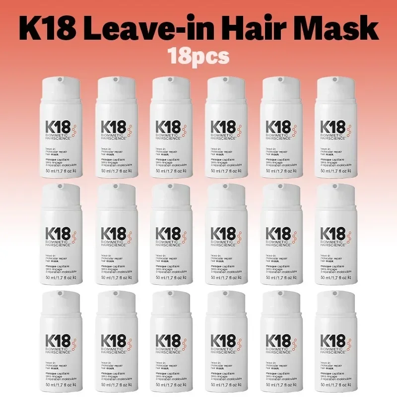 K18 50ml Maschera per capelli senza risciacquo Maschera per capelli originale Trattamento Riparazione Capelli secchi e danneggiati 4 minuti per