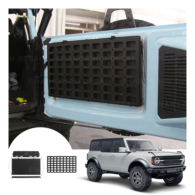 

Car Exterior Accessories Parts Rear Door Foldable Table Cargo Shelf Storage Cargo Tailgate Table for Ford Bronco 2021 2022 2023