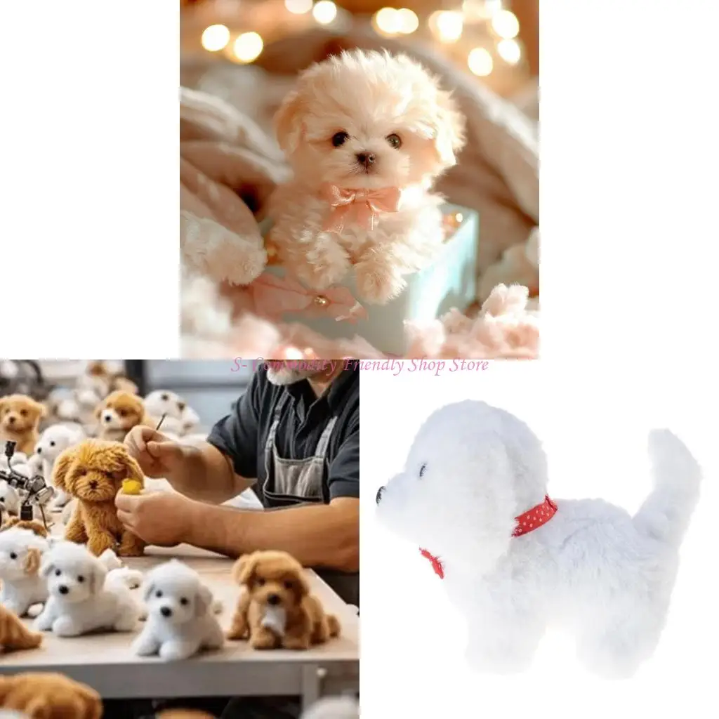 

85AE Touch Responsive Robotic Plush Dog Toy With Realistic Movements and Sound For Pet Lovers And Children Birthday Gift