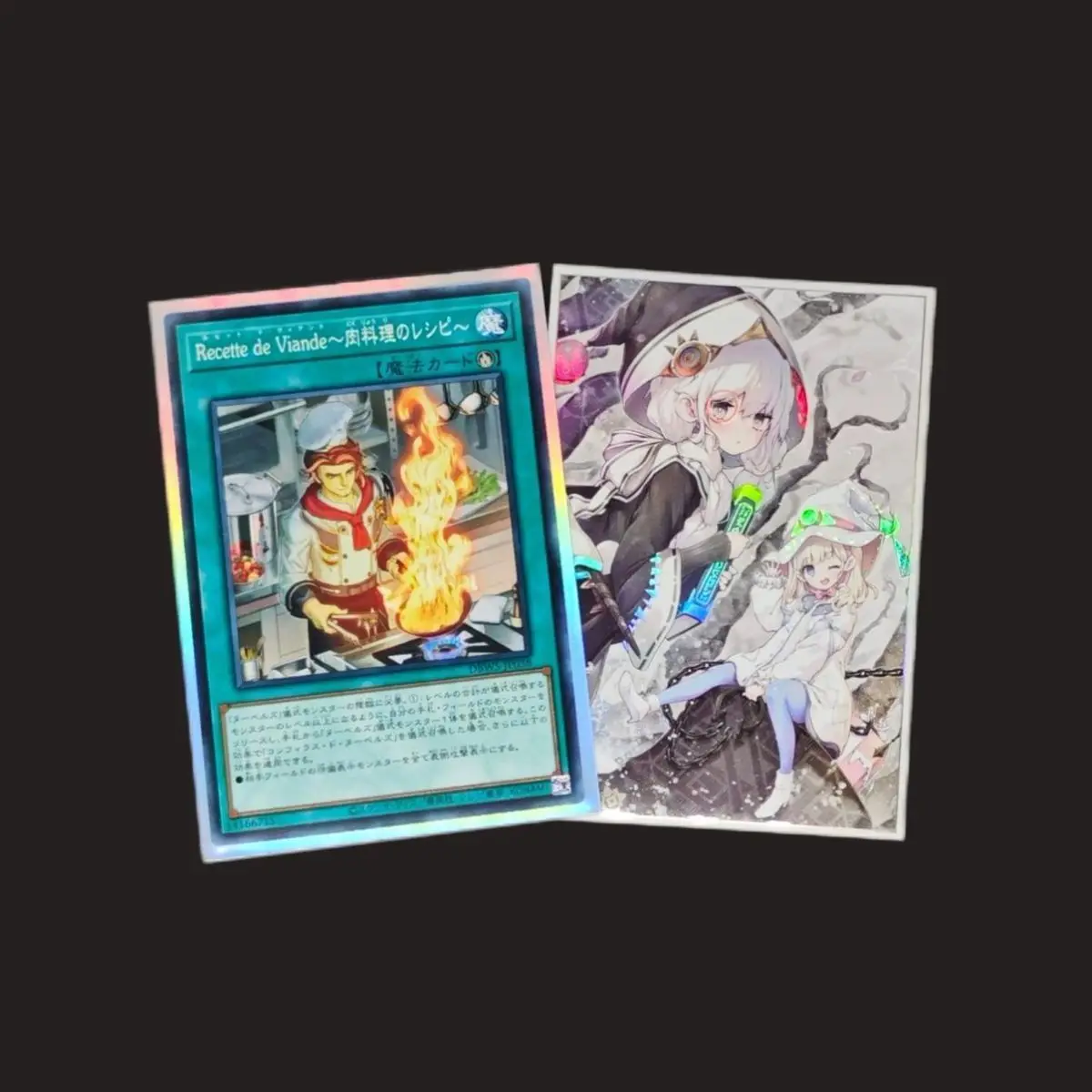 63X90Mm 50Pcs/set Diy Yu-Gi-Oh! Elzette of The White Forest Card Sleeve Color Flash Ygo Card Protection Cover Anime Card Gift