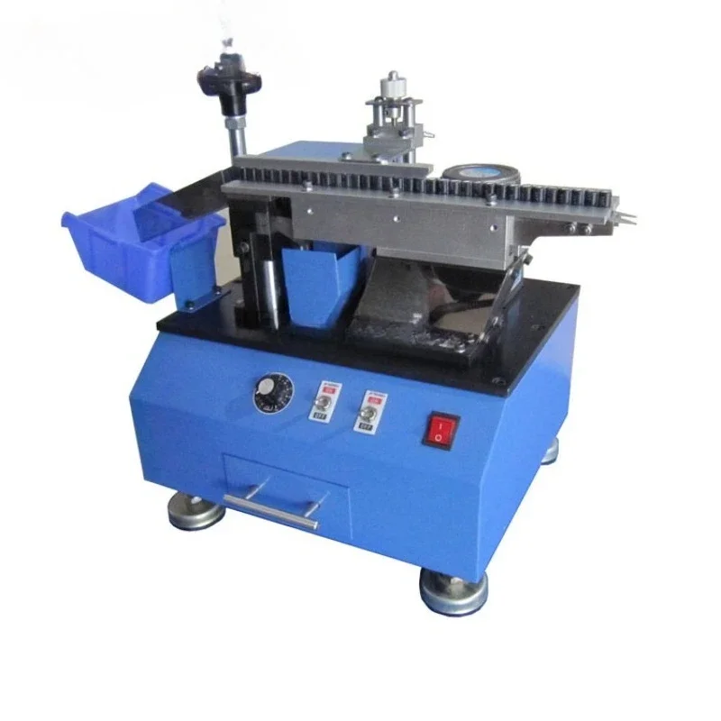 Automatic bulk capacitor foot shearing machine, blade triode forming machine