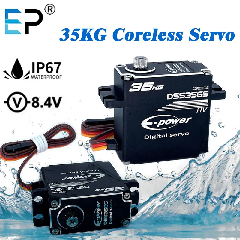 

Waterproof Servo 35kg DS535GS 180/270/360 Degree Aluminum Case Digital Metal Gear HV Coreless For RC Car Truck Crawler Boat