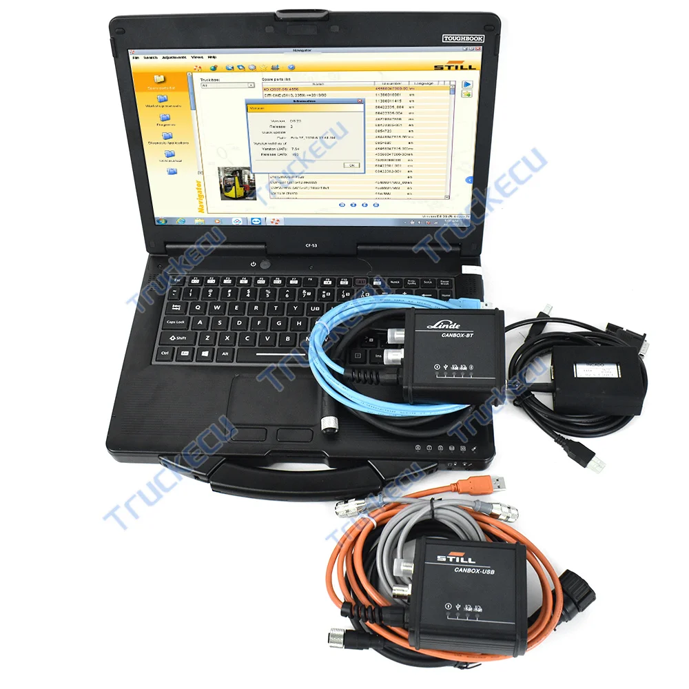 

CF53 laptop +Judit Incado Jungheinrich+ Still -steds Navigator Forklift Lift Diagnostic Tool +for Linde BT Linde Pathfinder