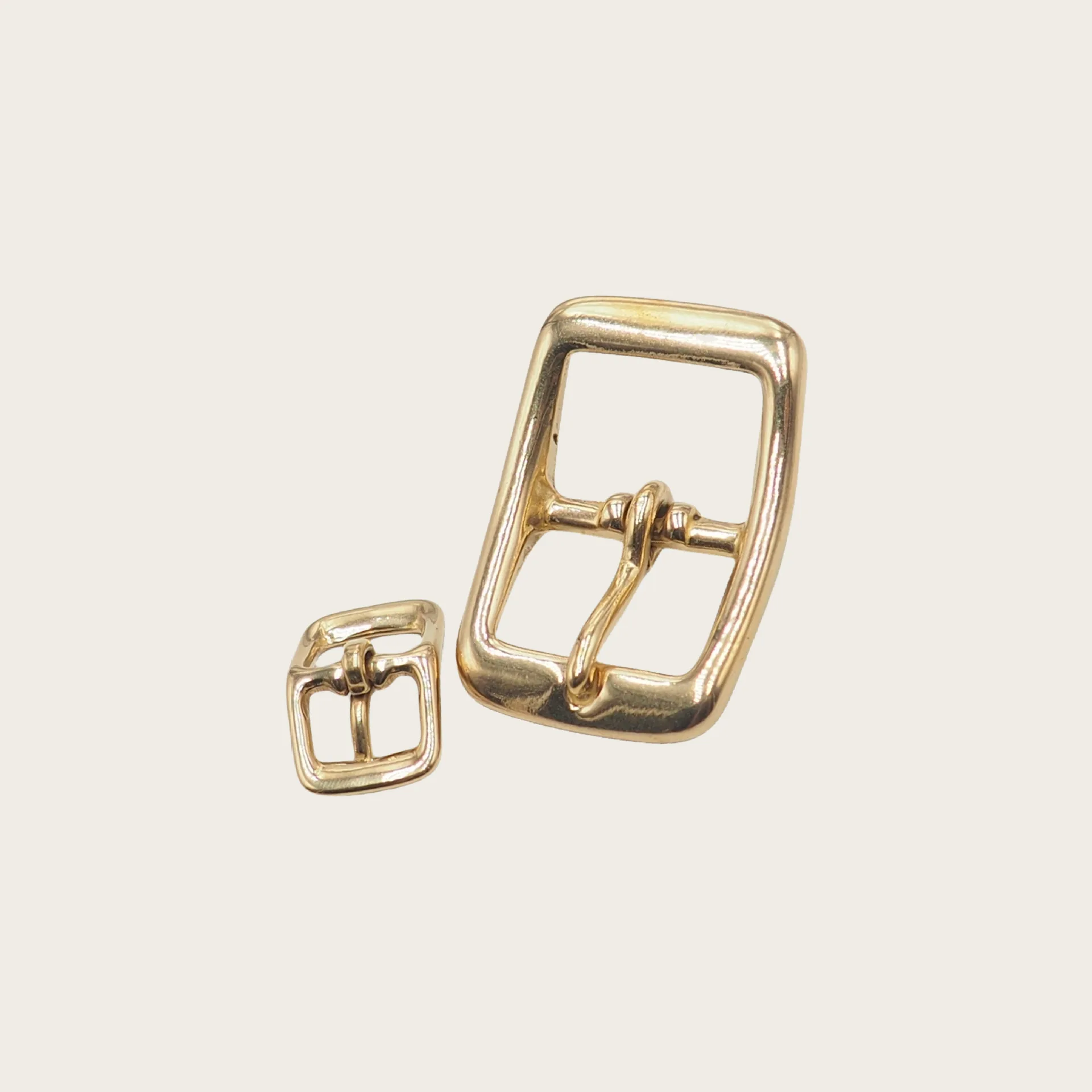 Heavy Duty Brass Pin Buckle Replacement Leather Strap Hardware Adjustable Connector For Purse Handbag And Belt Repairing