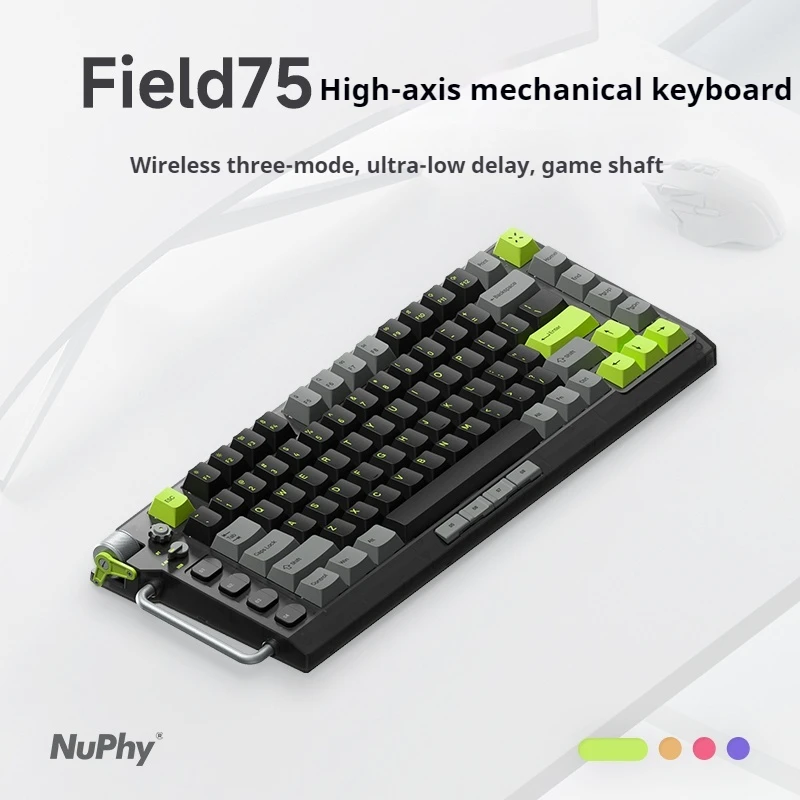 Nuphy Field75 Mechanical Keyboard Hot Swappable Wireless Esports High Axis Gasket Customized Computer Peripherals Ergonomics