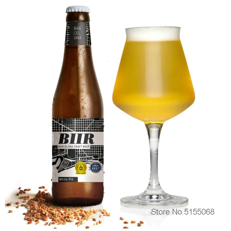 Professional Craft Beer Glass Cool Brewing Crystal Tulip Goblet IPA Special Recommend Stout Black Dark Beer Mug Wine Cup