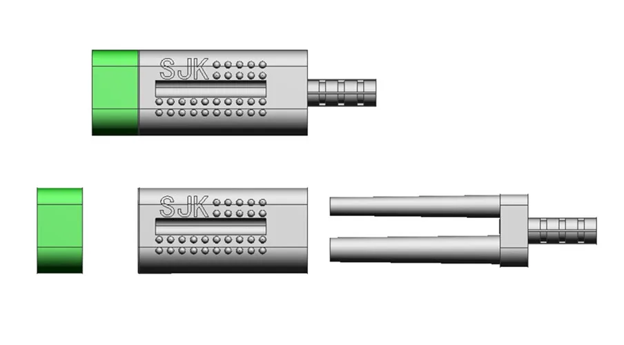 Dental Twin Double Pins with Plastic Sleeves Dental Lab Pins Dental Double Nails dental Lab Accessories