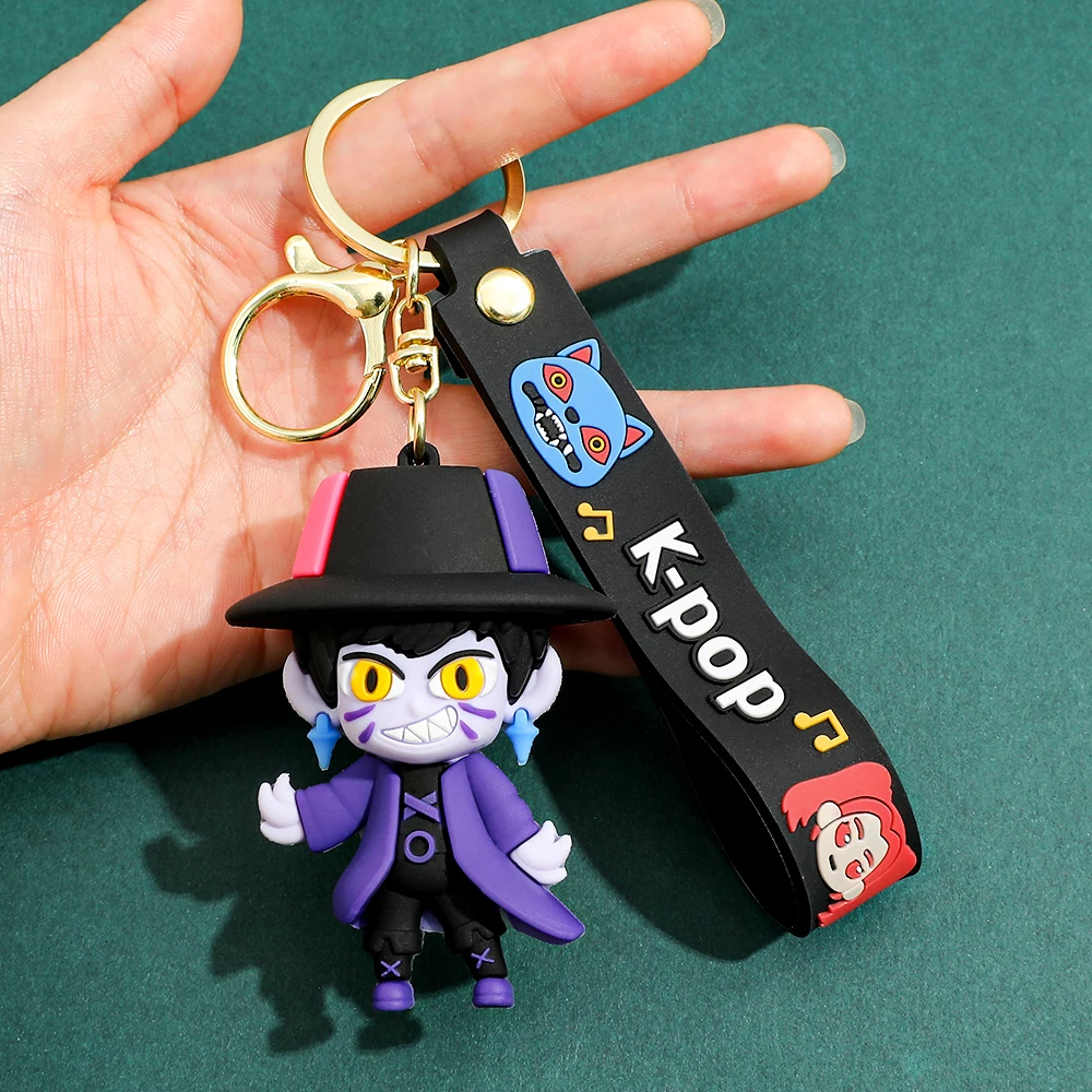 Heiße 3D-gedruckte Anime-Film-KPOP-Dämonenjäger-Mädchen-Charakter-Schlüsselanhänger, niedliche Tiger-Actionfigur, Sammlerstücke, Geschenke